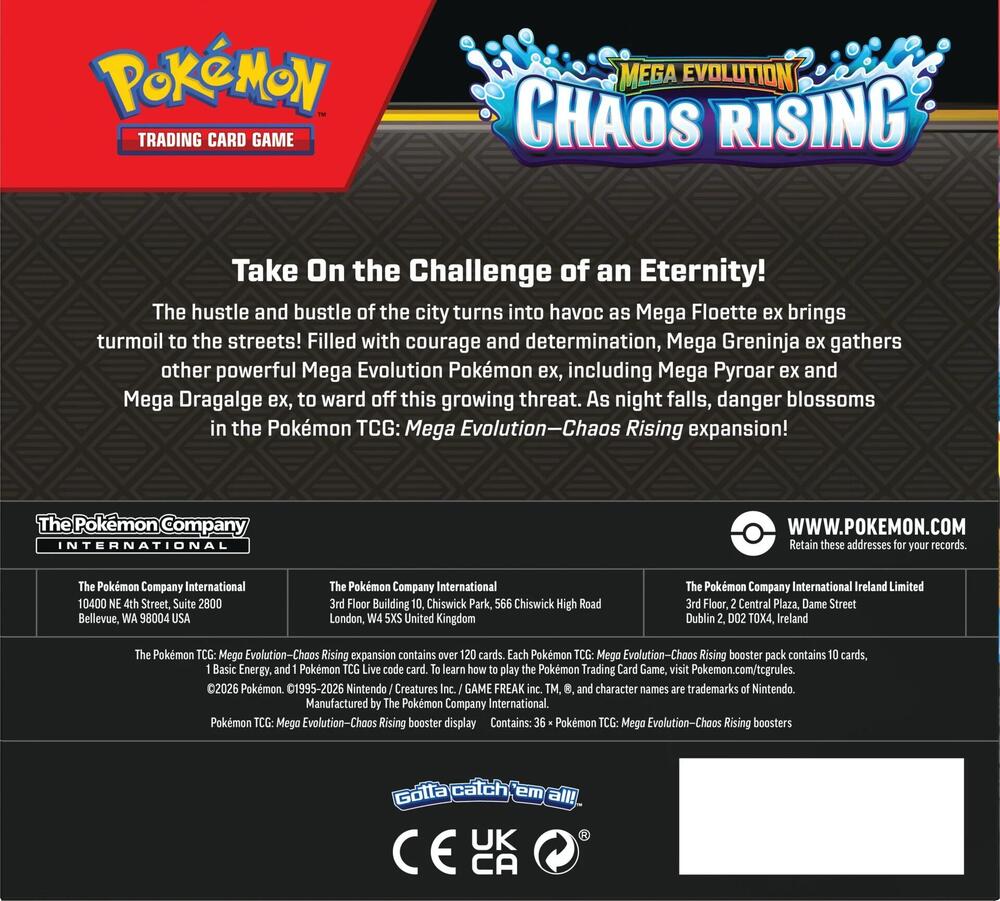 Pokémon TCG Chaos Rising Booster Box