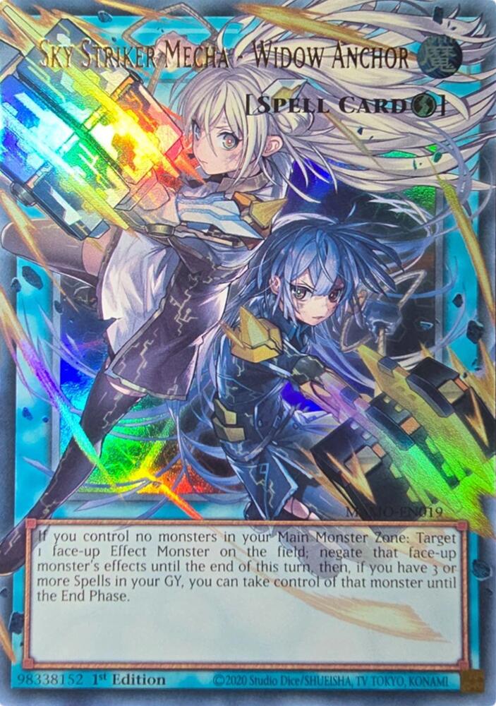 Yu-Gi-Oh! Sky Striker Mecha - Widow Anchor (Extended Art) — Magnificent Monsters — #MAMO-EN019 — Ultra Rare
